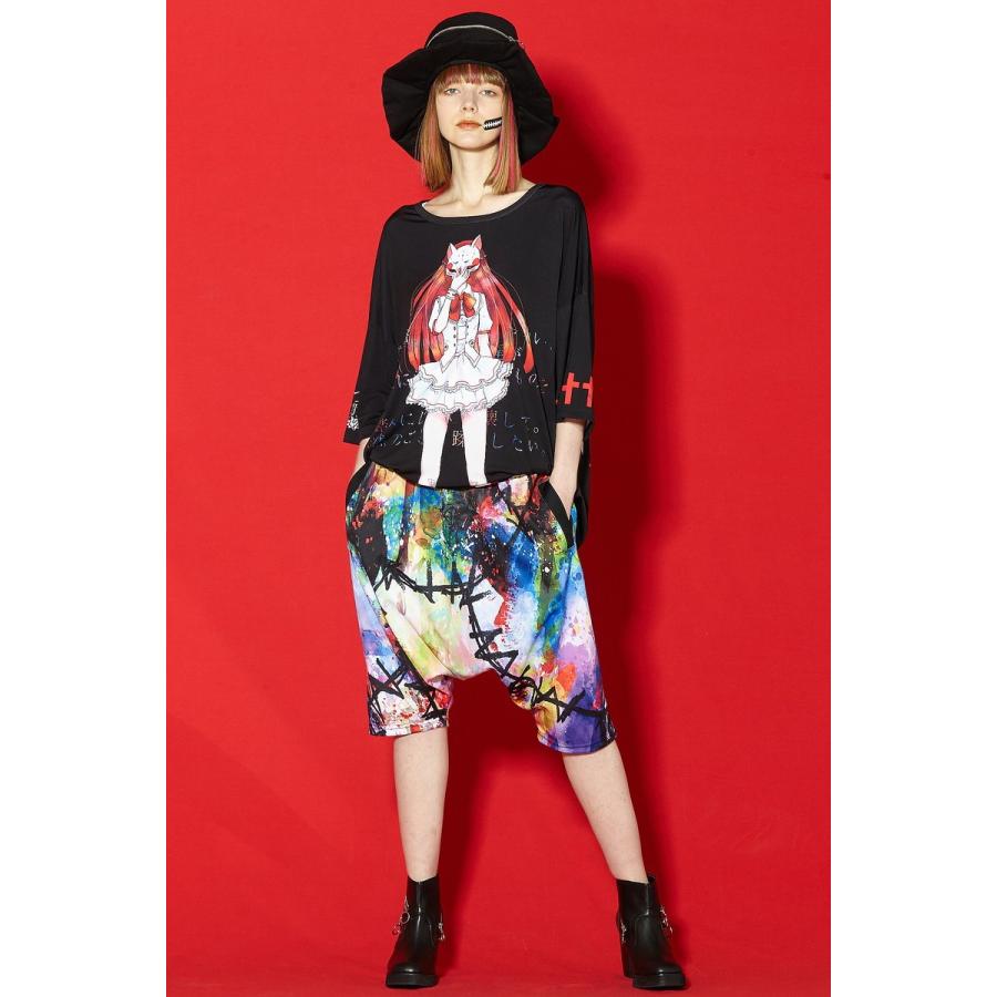 Ankorock アンコロック サルエルパンツ メンズ パンツ レディース サルエル ユニセックス 服 ブランド ストレッチ プリント カラフル 派手 Arb6353 Ankorock 通販 Yahoo ショッピング