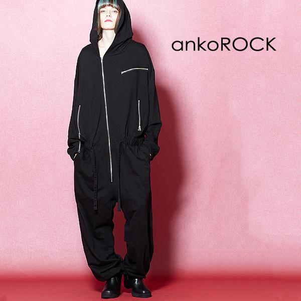 可愛いクラシカルファッション Ankorock アンコロック ボトムス ツナギ オーバーオール ブラック メンズ レディース ユニセックス 服 ブランド 限定販売50 Off Study Mn