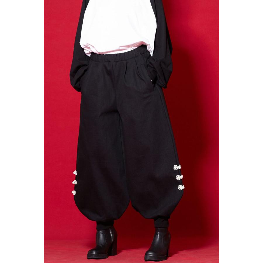 ankoROCK バルーンリブワイドパンツ ユニセックス ankoROCK アンコロック ワイドパンツ メンズ バルーンパンツ