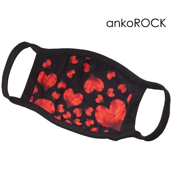 Ankorock アンコロック マスク メンズ レディース ユニセックス ブランド プリント ファッションマスク 原宿系 品質検査済