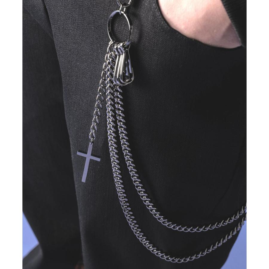 ウォレットチェーン シルバー チェーン メンズ ブラック レディース