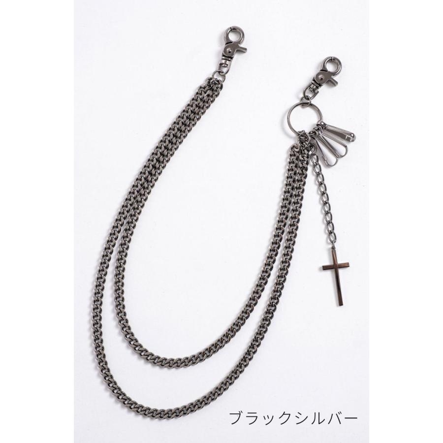 ウォレットチェーン シルバー チェーン メンズ ブラック レディース