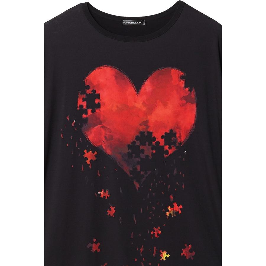 anko Rock 退廃ハート　Tシャツ ankoROCK アンコロック ビッグ Tシャツ メンズ カットソー レディース