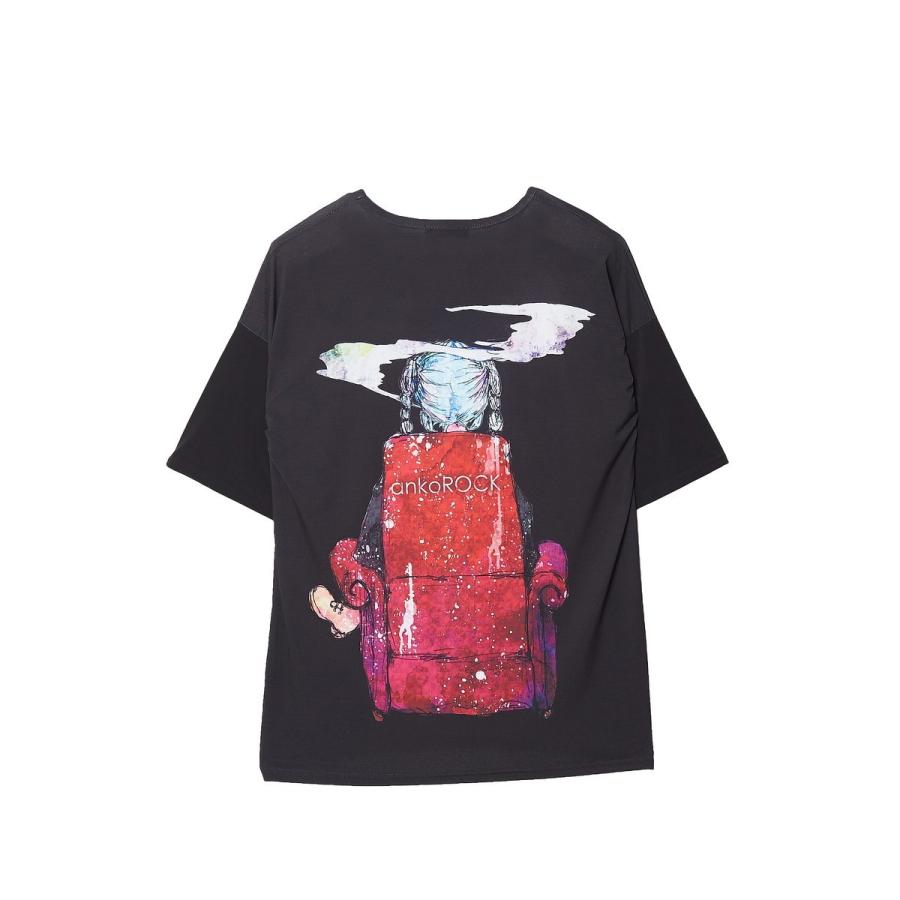 期間限定価格 Ankorock アンコロック ビッグ Tシャツ メンズ カットソー レディース ユニセックス 半袖 ビッグシルエット 黒 女の子 ガール タバコ Art7037 Ankorock 通販 Yahoo ショッピング 新規購入 Gestion Etechnologies Shop