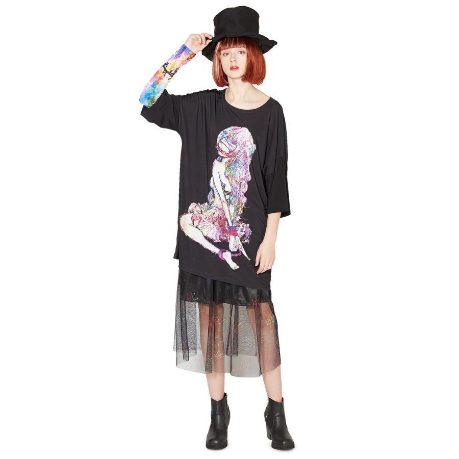 Ankorock アンコロック ビッグ Tシャツ メンズ カットソー レディース ユニセックス 半袖 ビッグシルエット プリント 女の子 ガール 監禁 Art7042 Ankorock 通販 Yahoo ショッピング