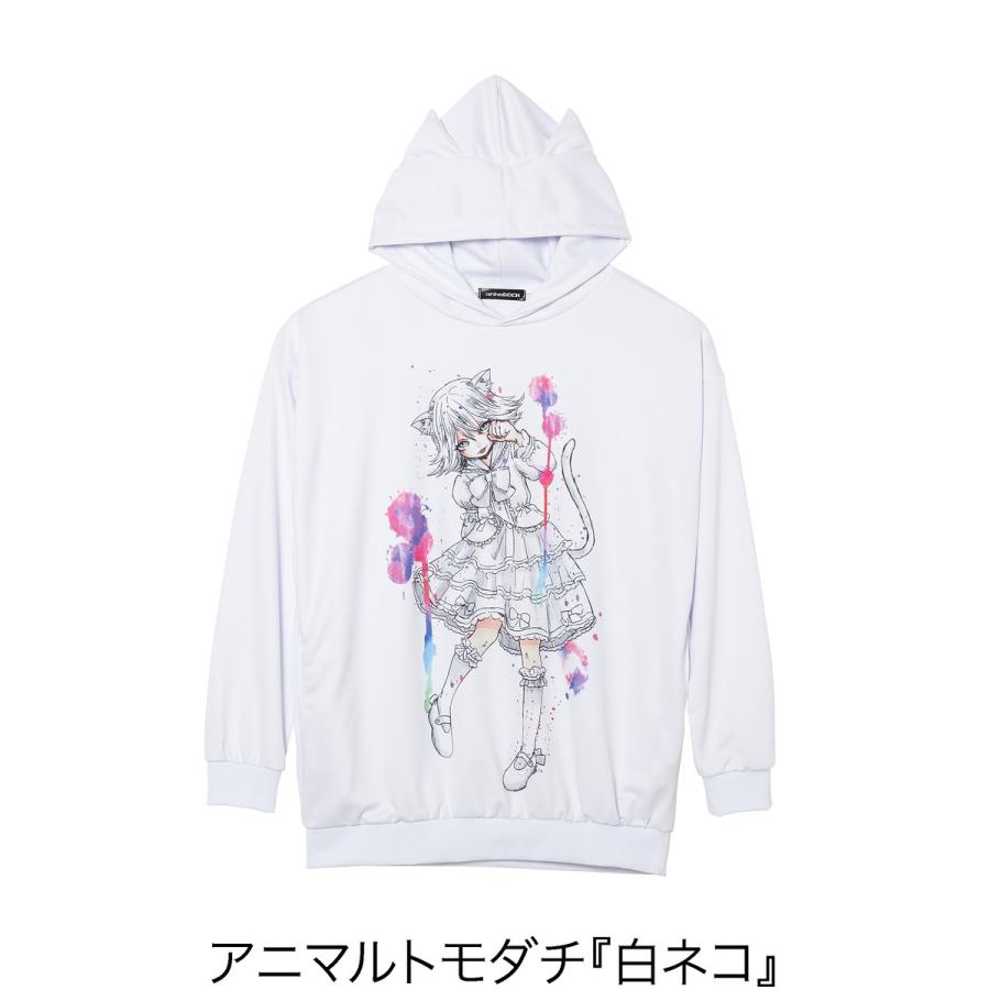Ankorock アンコロック パーカー メンズ プルオーバー レディース ユニセックス 猫耳 ネコ耳 ガールズ猫 かわいい ビッグシルエット 女の子 動物 アニマル Art7879 Ankorock 通販 Yahoo ショッピング