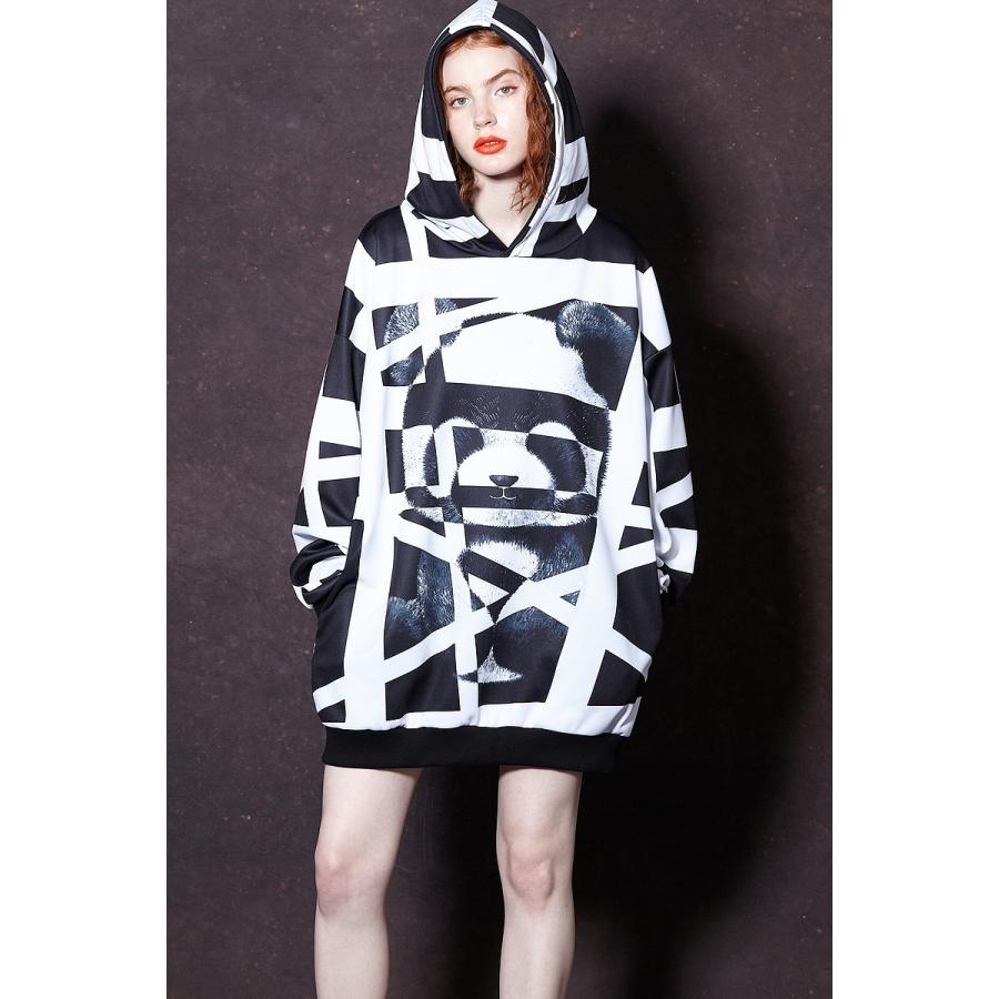 ブランドおしゃれ Ankorock アンコロック トップス ロングスリーブ パーカー パンダ メンズ レディース ユニセックス 服 ブランド メーカー包装済 Subpistoia It