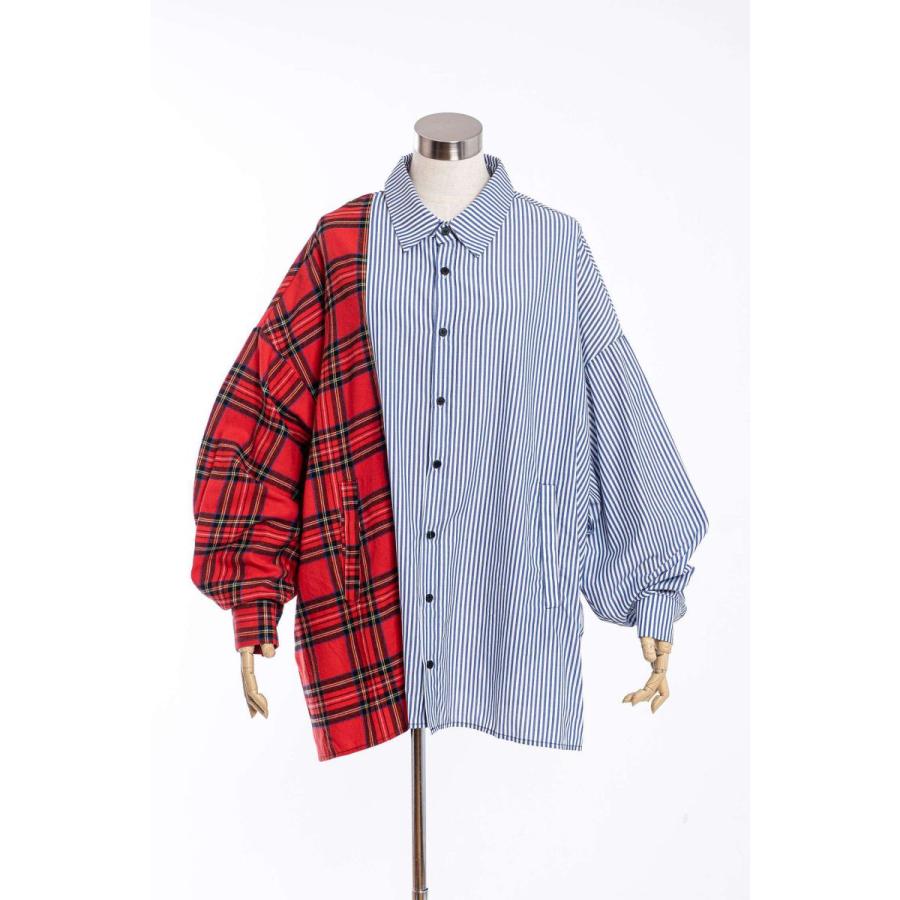 ankoROCK アンコロック ストライプ シャツ レディース オーバー