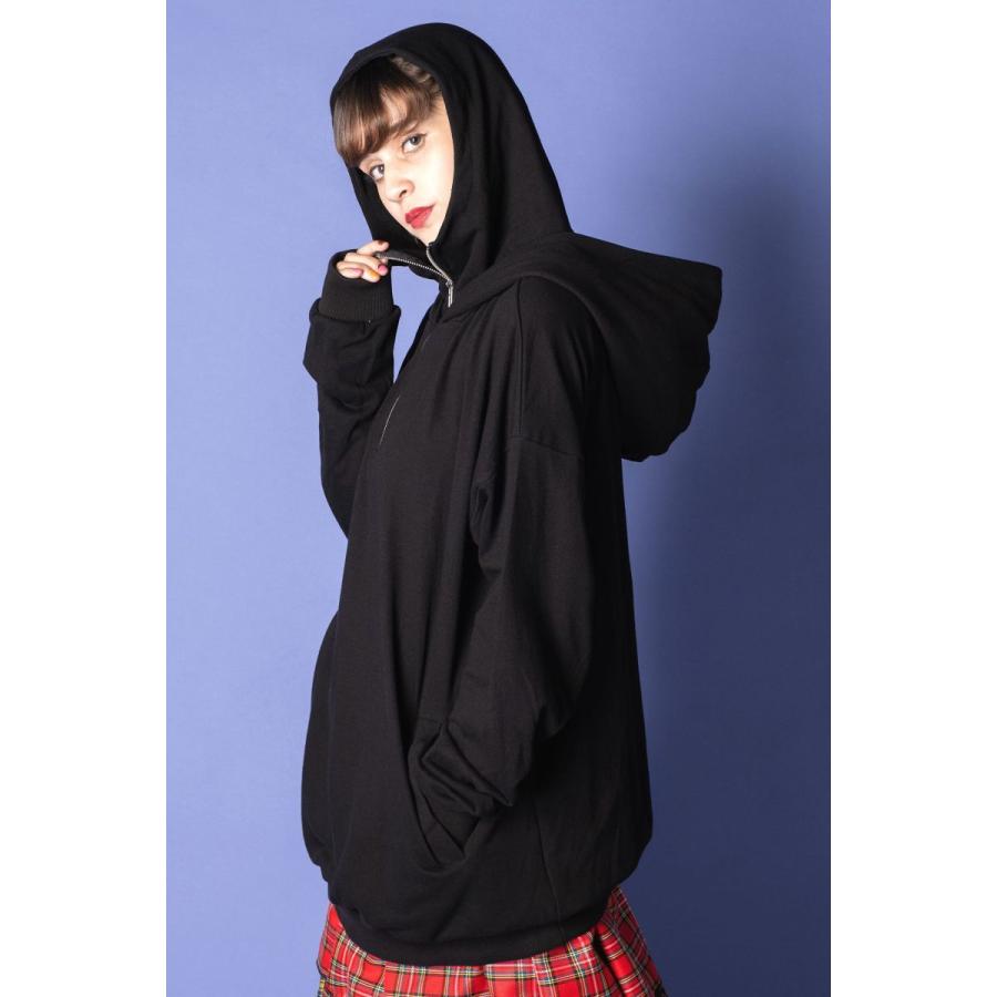 ankoROCK アンコロック レディース ハーフジップパーカー