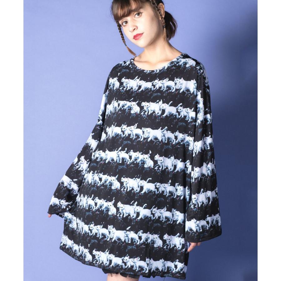 ankoROCK アンコロック レディース ボーダー カットソー オーバー