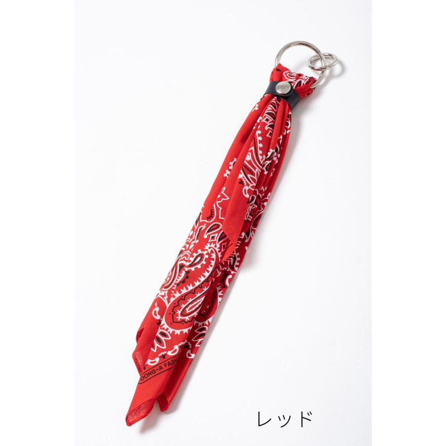 バンダナ キーリング メンズ キーホルダー ベルト レディース カラビナ