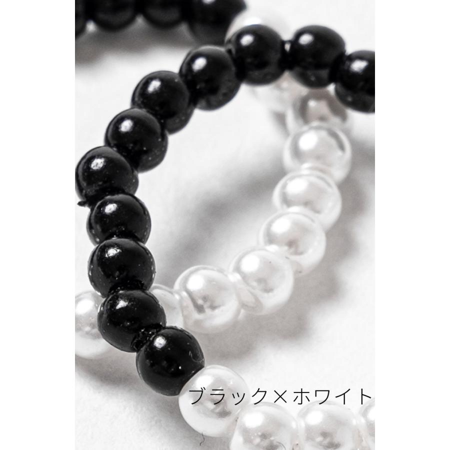 パール シルバーリング ブラック・ホワイト パールリング レディース パール メンズ 指輪 アクセサリー : ankoROCK