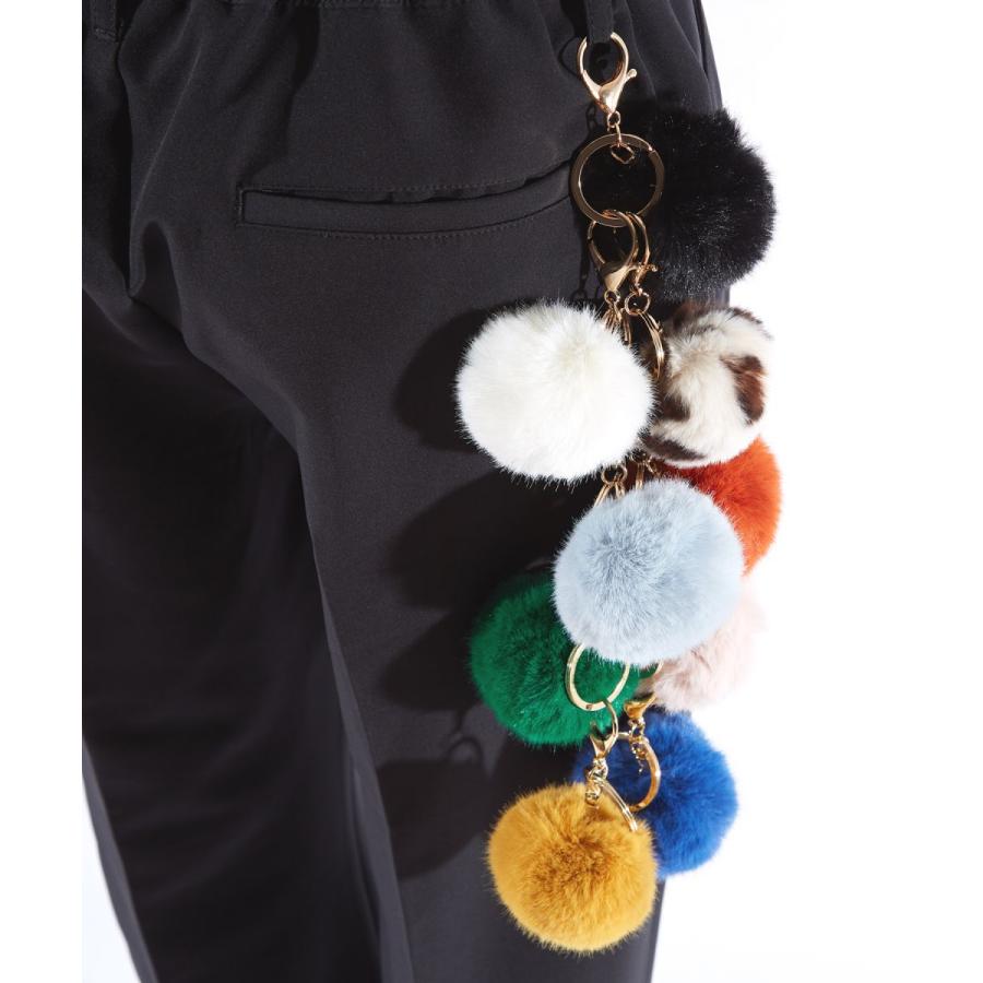 an meets zakka ショートファーチャームキーホルダー : ankoROCK