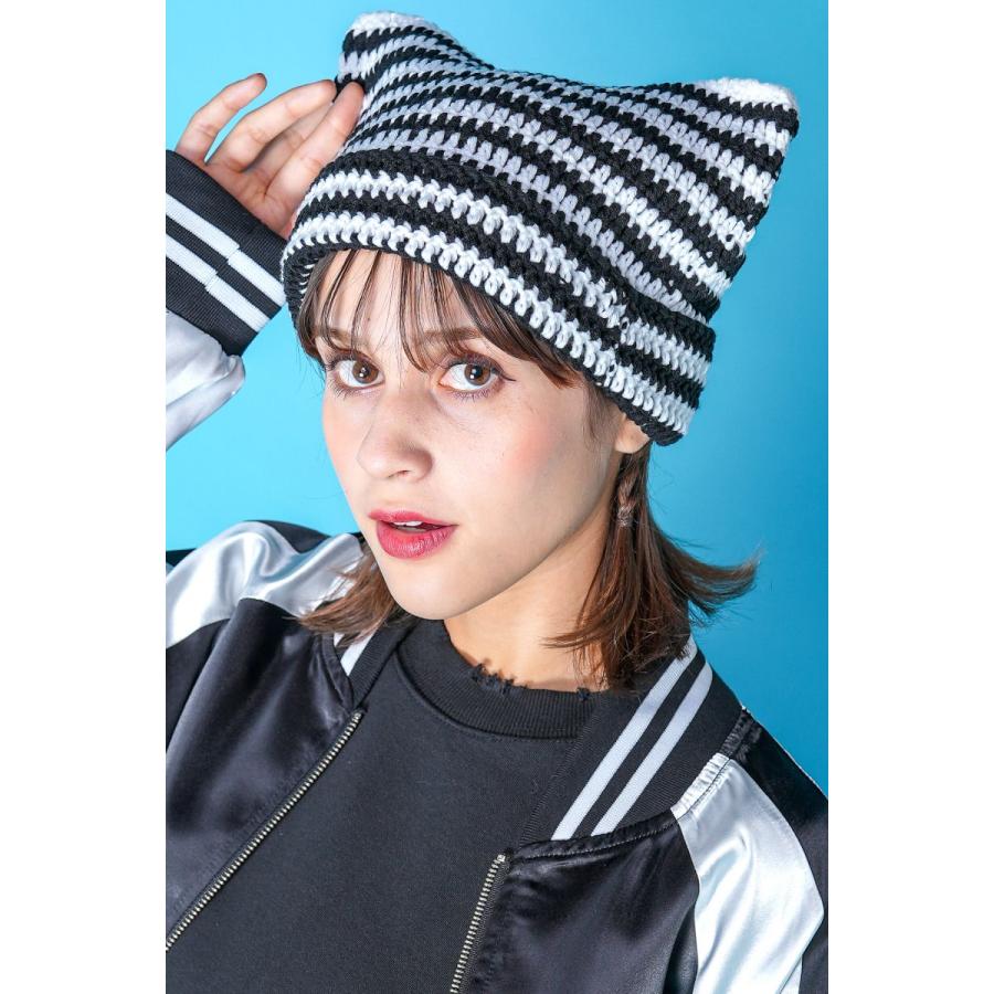 an meets zakka 猫耳ボーダーニット帽 : ankoROCK - 通販 - Yahoo