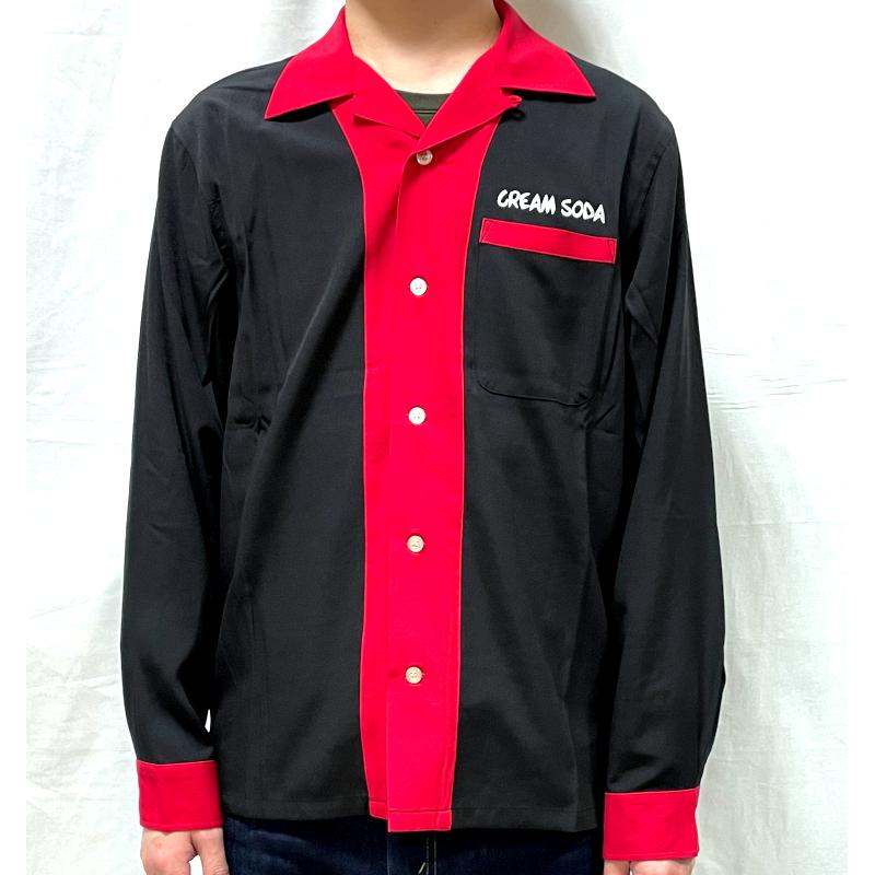 販売販売店 クリームソーダ シャツ Csツートンカラーシャツbk Rd ファッション Cream Soda
