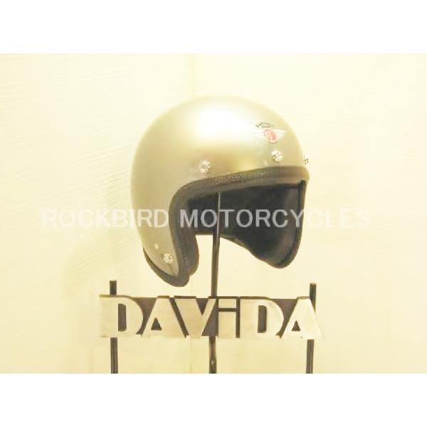 英国 ダビダ Speedster V3 内装が自由に交換できる ジェットヘルメット シルバー L :DAVIDAV3SLVER