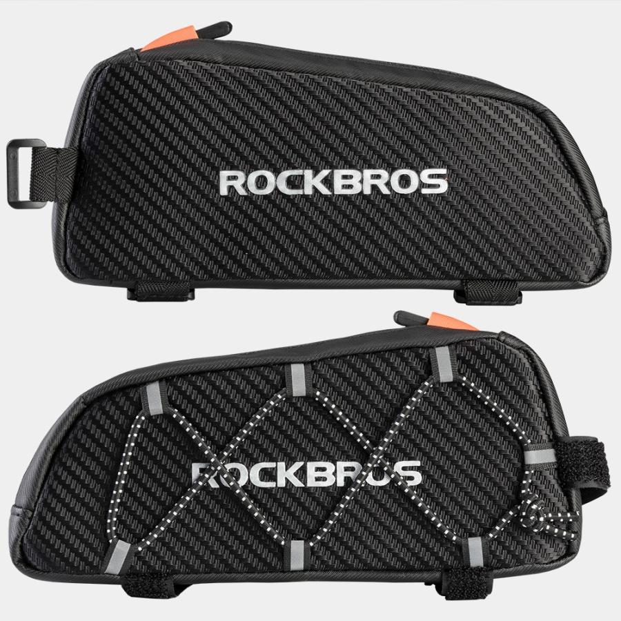 ROCKBROS 自転車 バッグ トップチューブ フレーム バンジー