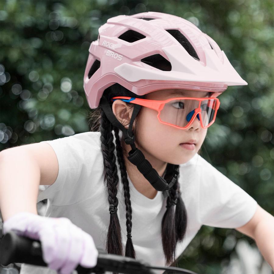 ヘルメット キッズ 子供用 CE安全規格 CEマーク ジュニア 自転車 サイズ調整可能 かっこいい 衝撃吸収 通学 ロックブロスの画像
