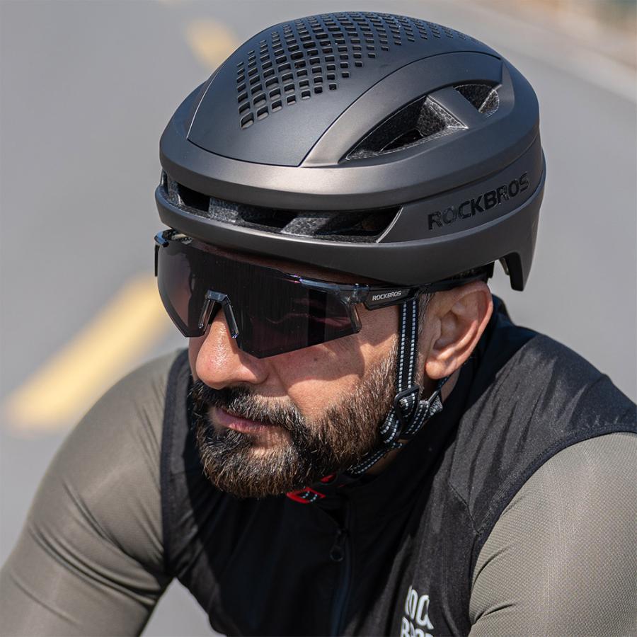 【新品・未開封】テニス用調光偏光レンズサングラス サングラス 調光 偏光 レンズ ミラー ブルー スポーツ 自転車