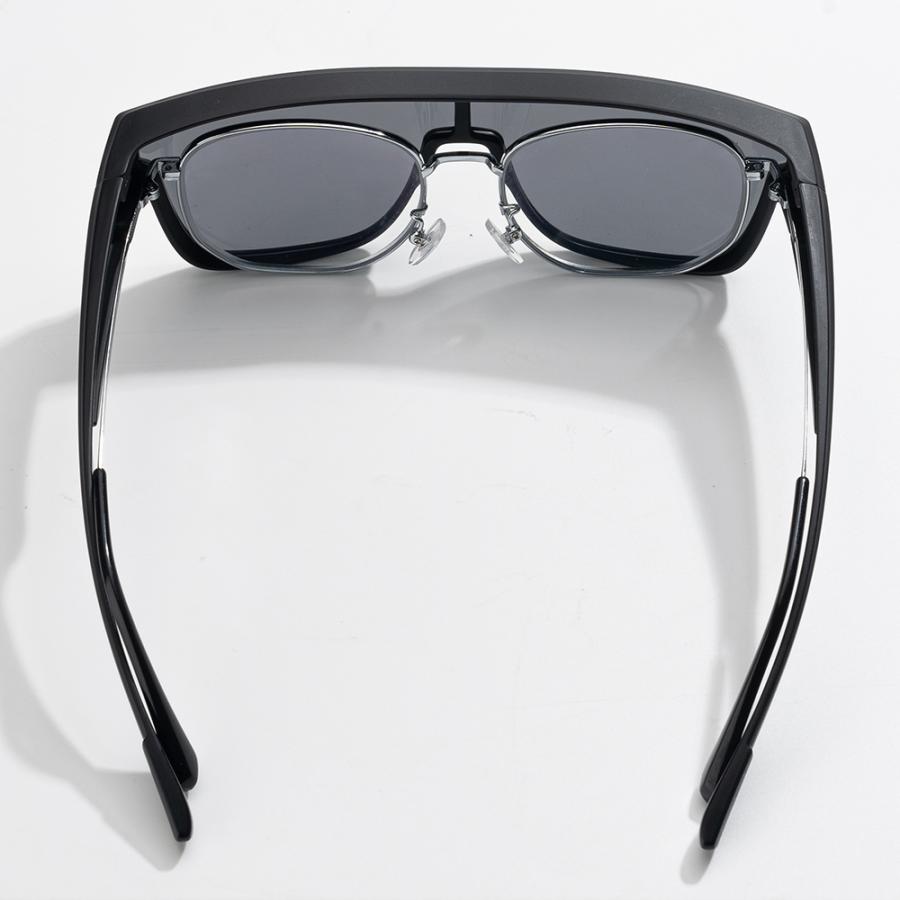 オーバーグラス 偏光 サングラス メガネ 眼鏡の上から スクエア 簡単 運転 釣り UV400 軽量 ロックブロス｜rockbros｜18