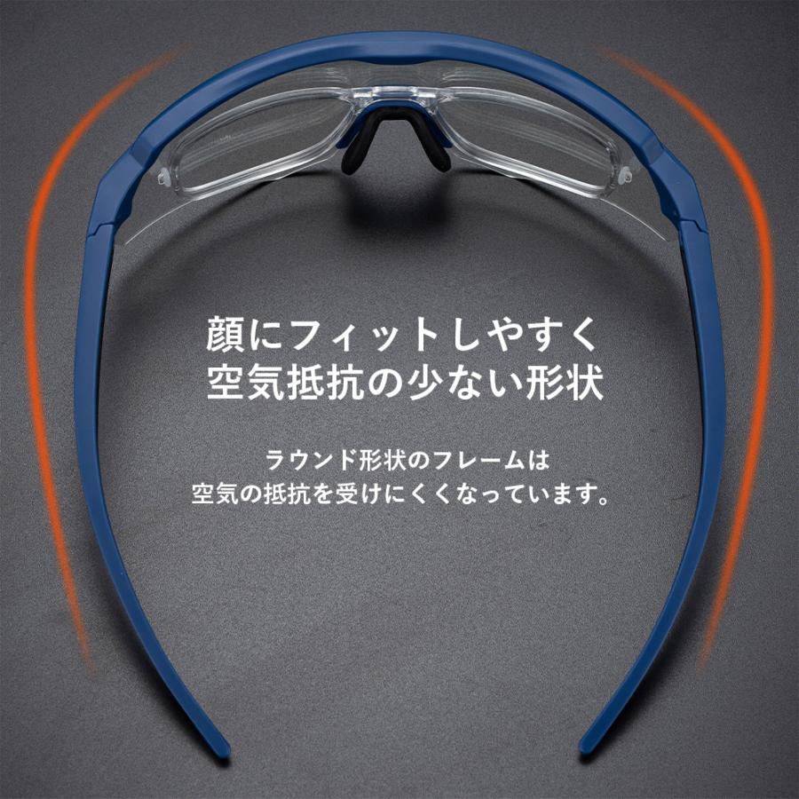 スポーツサングラス 偏光レンズ ミラー クリア サイクリング スポーツサングラス 偏光レンズ ミラー クリア サイクリング