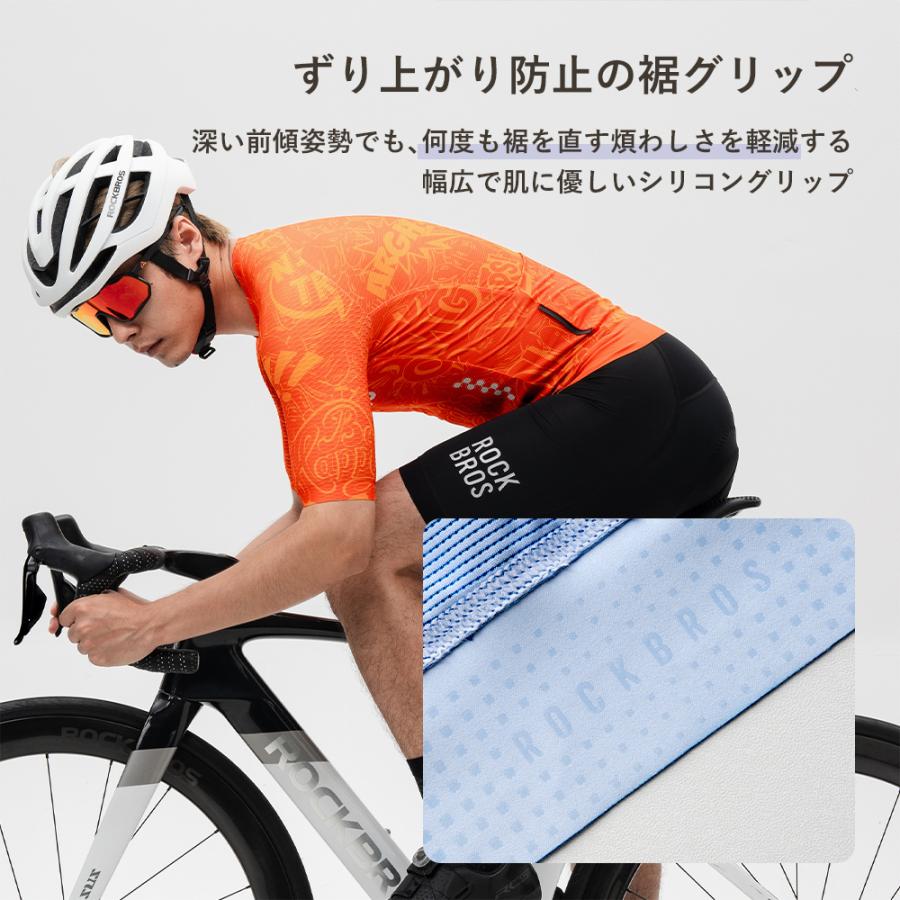 ROCKBROS サイクリングウェア サイクルジャージ メンズ メッシュ 半袖
