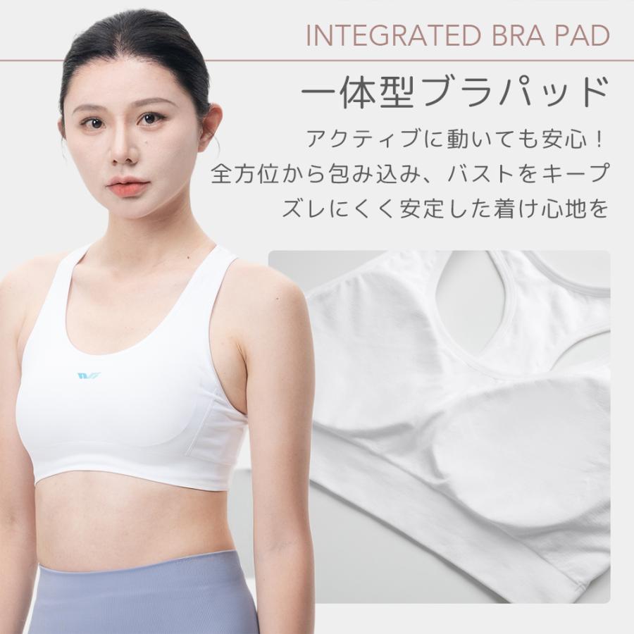 スポーツブラ スポブラ ブラジャー パッド付き カップ付きノンワイヤー