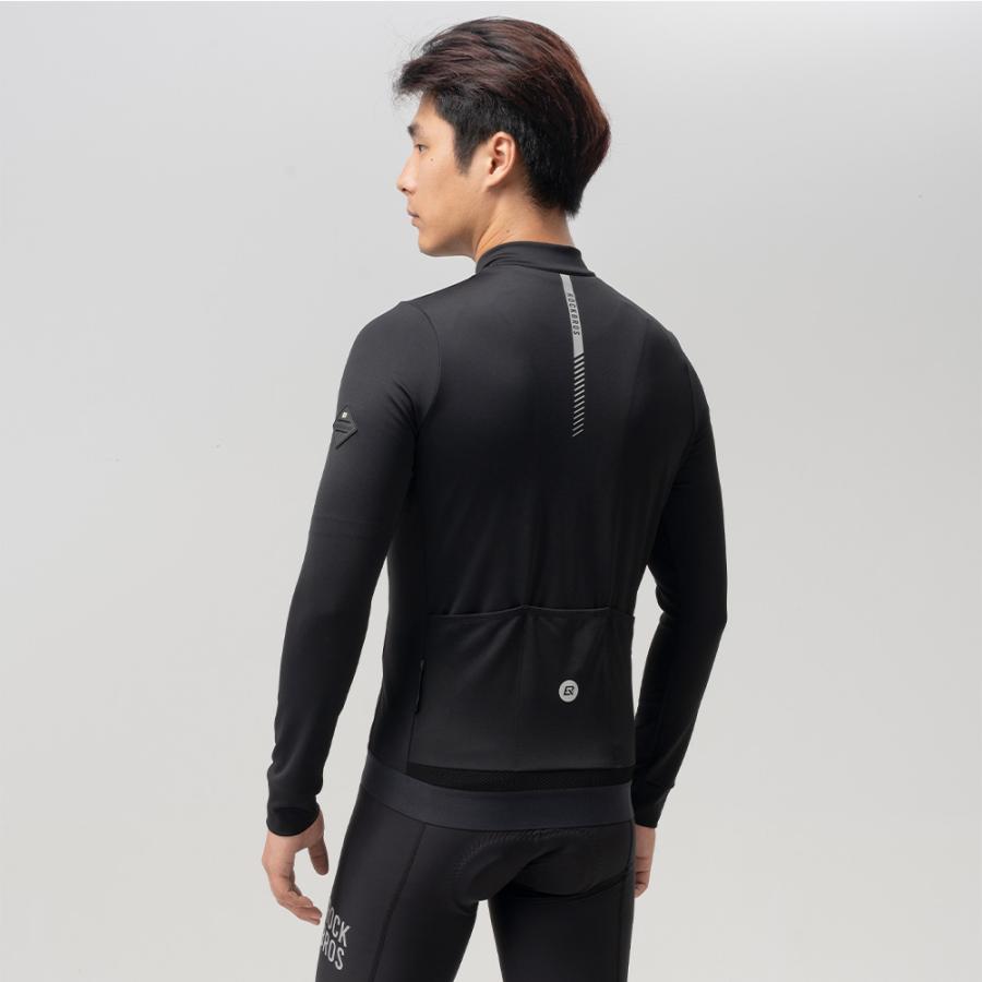 ROCKBROS サイクルジャージ サイクルウェア 長袖 秋冬 裏起毛 フリース