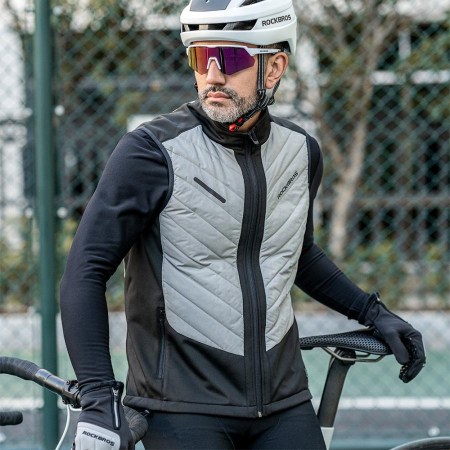 アジャスタブルベスト(温熱) ROCKBROS 電熱ベスト 電熱ウェア ヒーターベスト 温度調整可