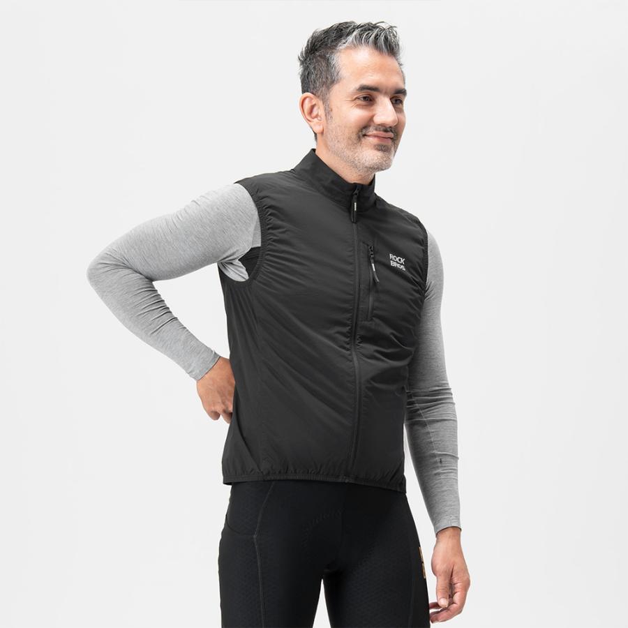 ROCKBROS サイクルベスト ベスト サイクルジレ 防風 ポケッタブル