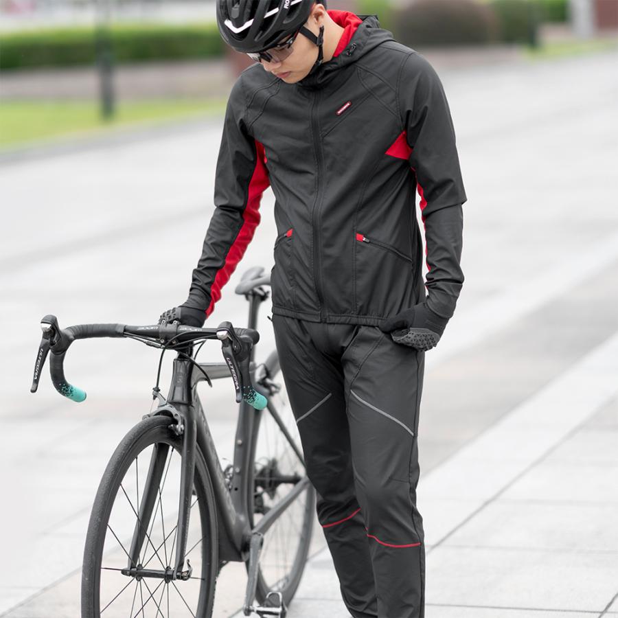 ROCKBROS サイクリングジャケット ウェア単品 春秋冬 自転車 防風 撥水