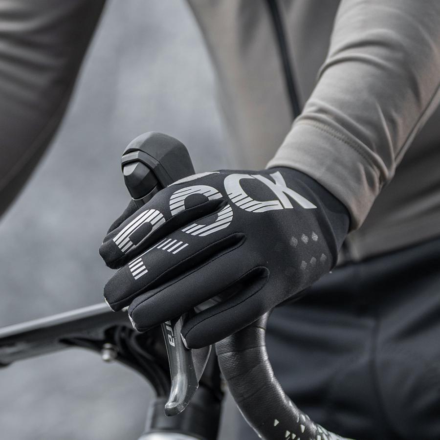 ROCKBROS 自転車 バイク グローブ 手袋 春 秋 冬 防風 防寒 保温 裏