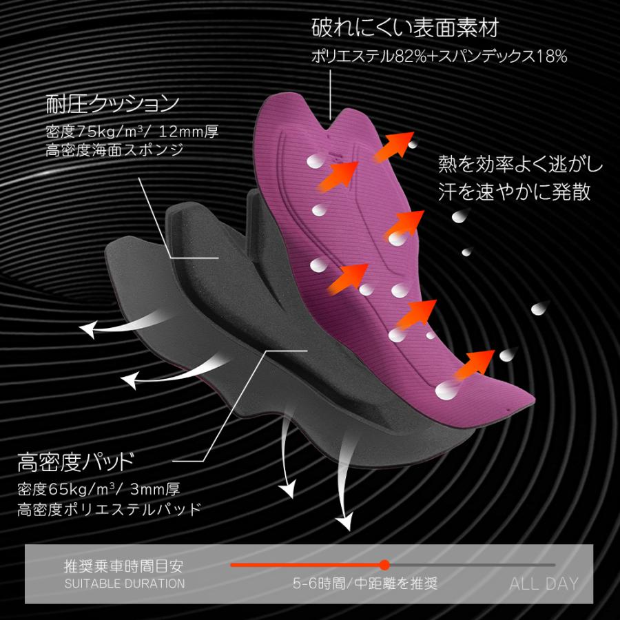 ROCKBROS サイクルパンツ サイクリング パンツ レディース 女性 春 夏