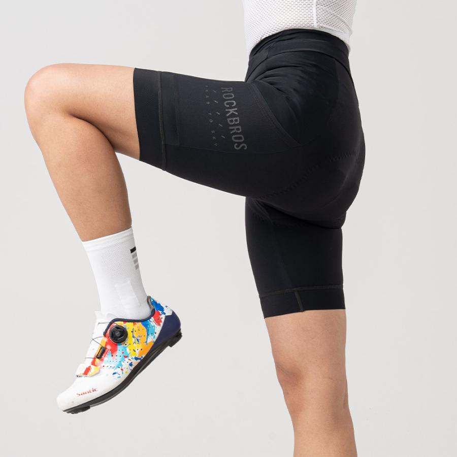 サイクルウェア サイクリング レーサー パンツ ロング ショート パッド付き プレミアムシリーズ ロックブロス