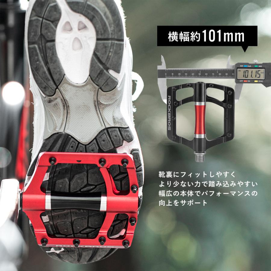 【新品・未使用】アルミ製フラットペダル スペード型_9/16 新品・未使用】アルミ製フラットペダル スペード型_9/16