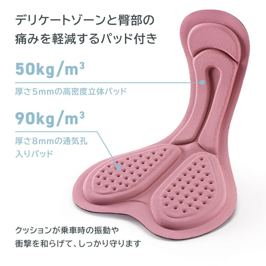 ROCKBROS インナーパンツ サイクルショーツ レディース 衝撃吸収