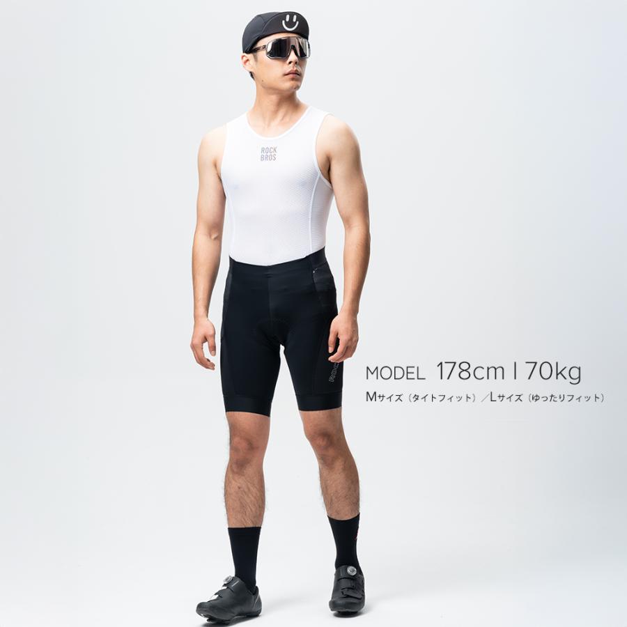 ROCKBROS サイクルパンツ メンズ 衝撃吸収パッド付 レーサーパンツ