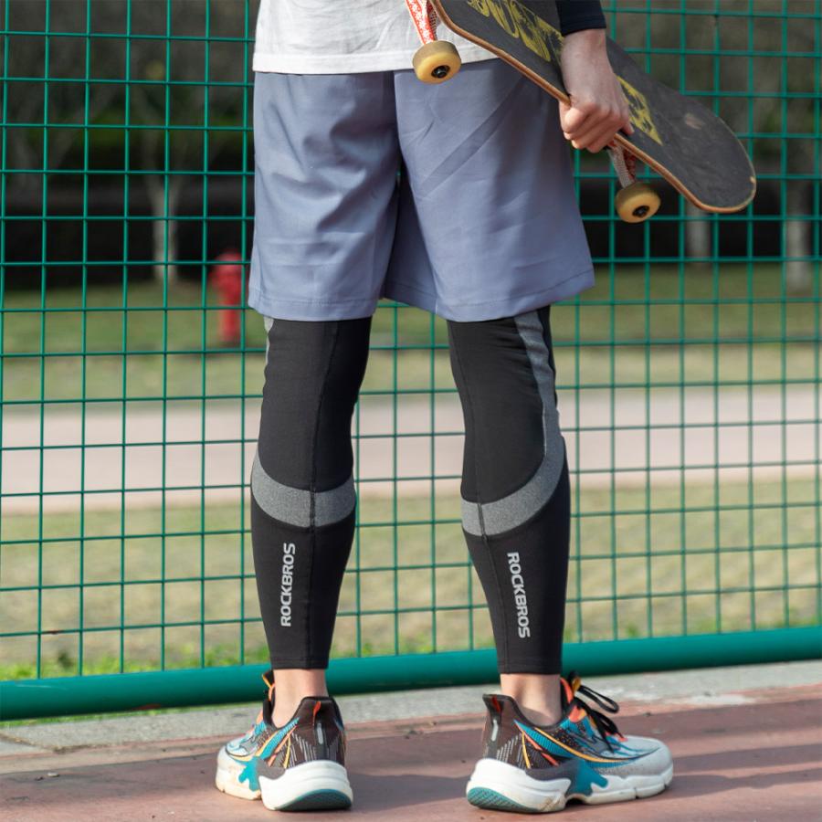 ROCKBROS レッグウォーマー カバー 裏起毛 防風 防寒 秋冬