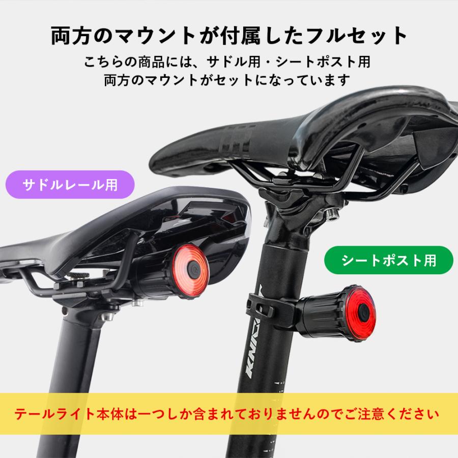 ROCKBROS 自転車 テールライト リア 後ろ USB充電 自動点灯 ブレーキ