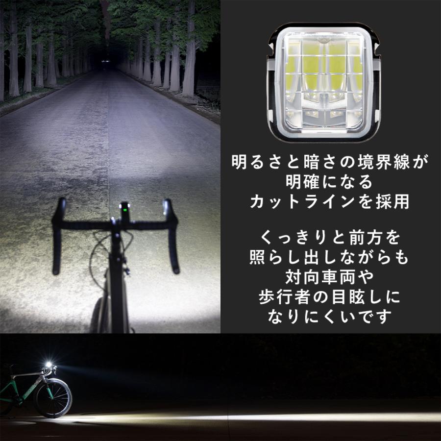 Blinder フラッシュパターンバイクライト　前後セット ROCKBROS 自転車 ライト 充電式 USB 上付け 下付け どちらも可能