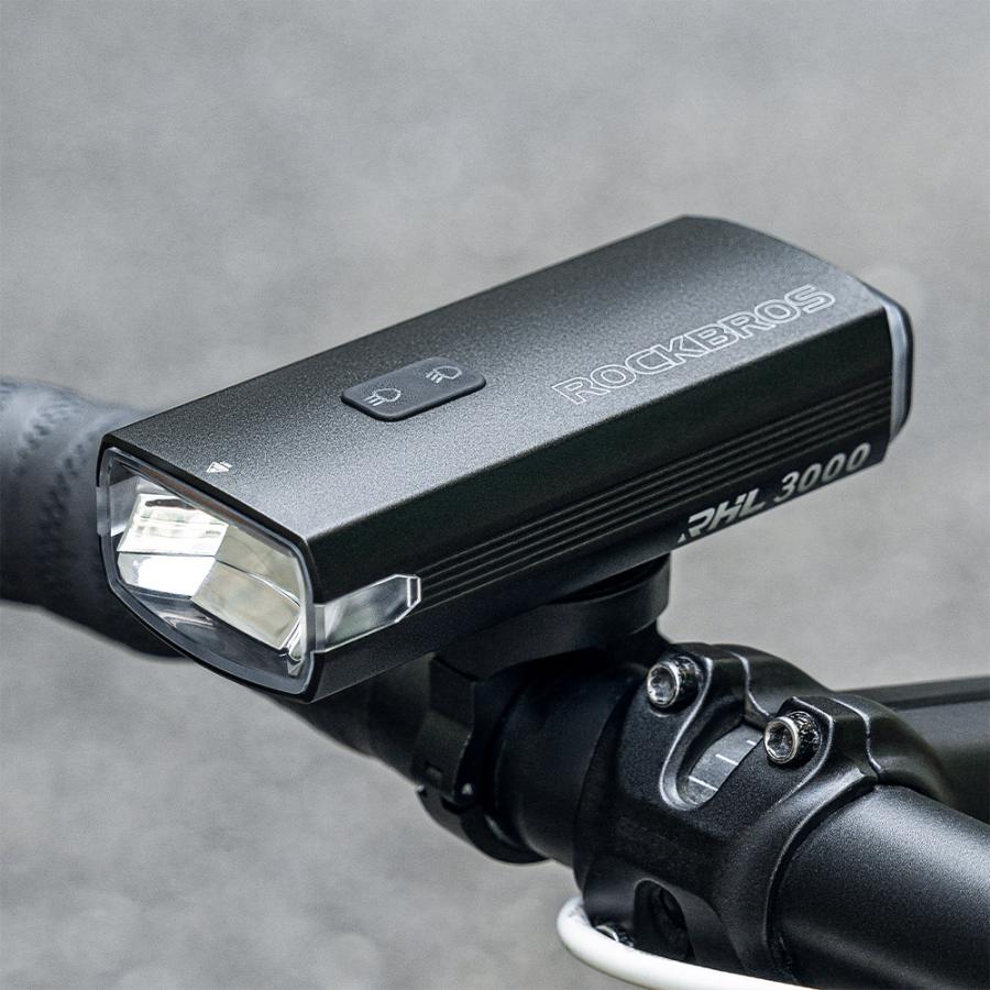 ROCKBROS 自転車 ライト 充電式 USB ハイビーム ロービーム 1500 ROCKBROS 自転車 ライト 充電式 USB ハイビーム ロービーム 1500