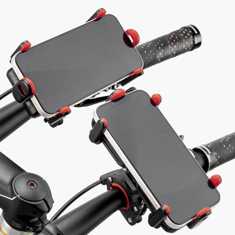 ROCKBROS 自転車 バイク スマホホルダー スタンド 携帯 横向き