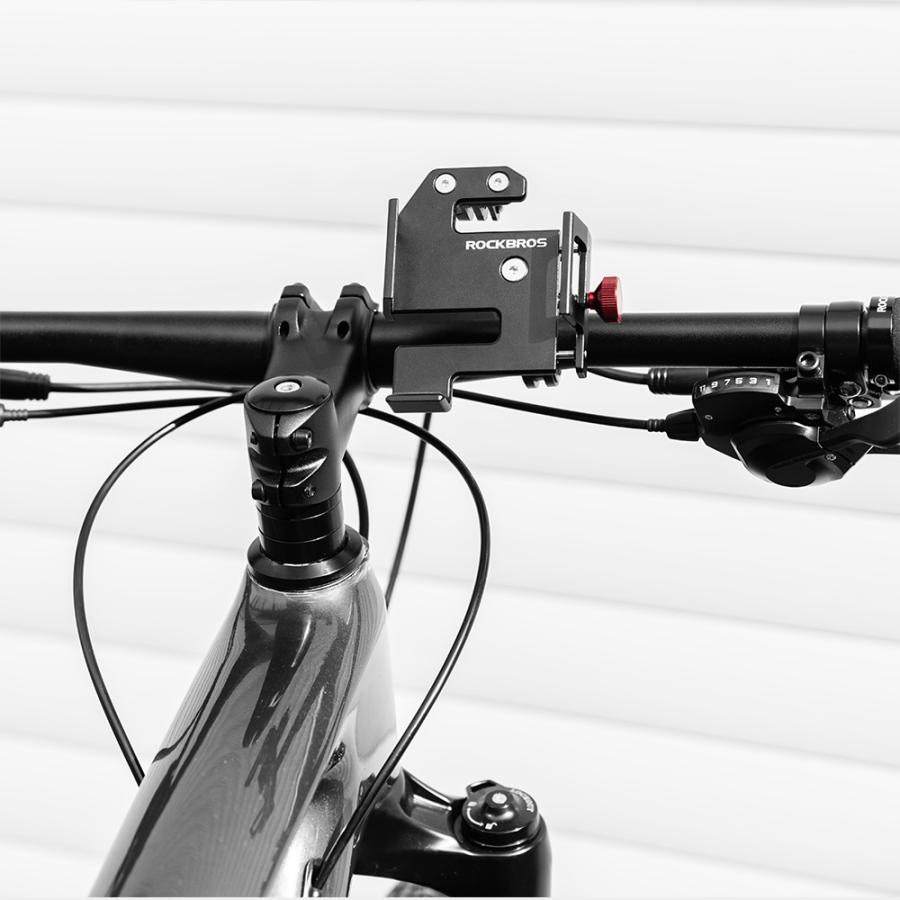 ROCKBROS 自転車 スマホホルダー 強力固定 携帯ホルダー スマホ