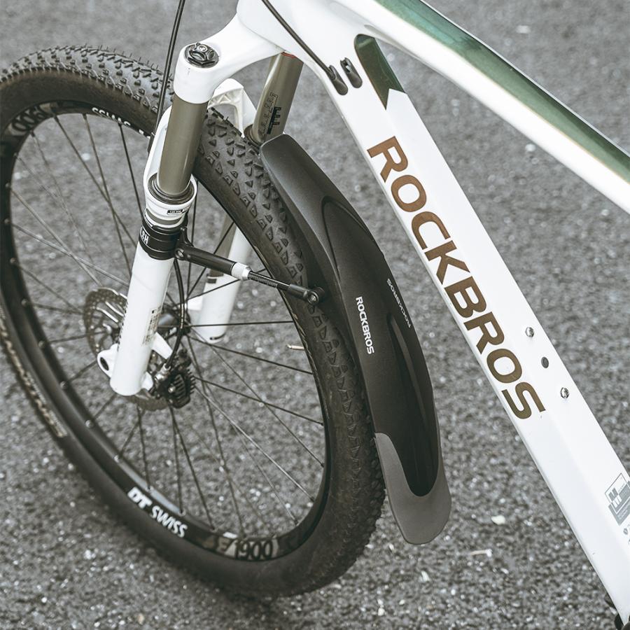 ROCKBROS 自転車 泥除け 泥よけ フロント 前輪用 26-29インチ対応