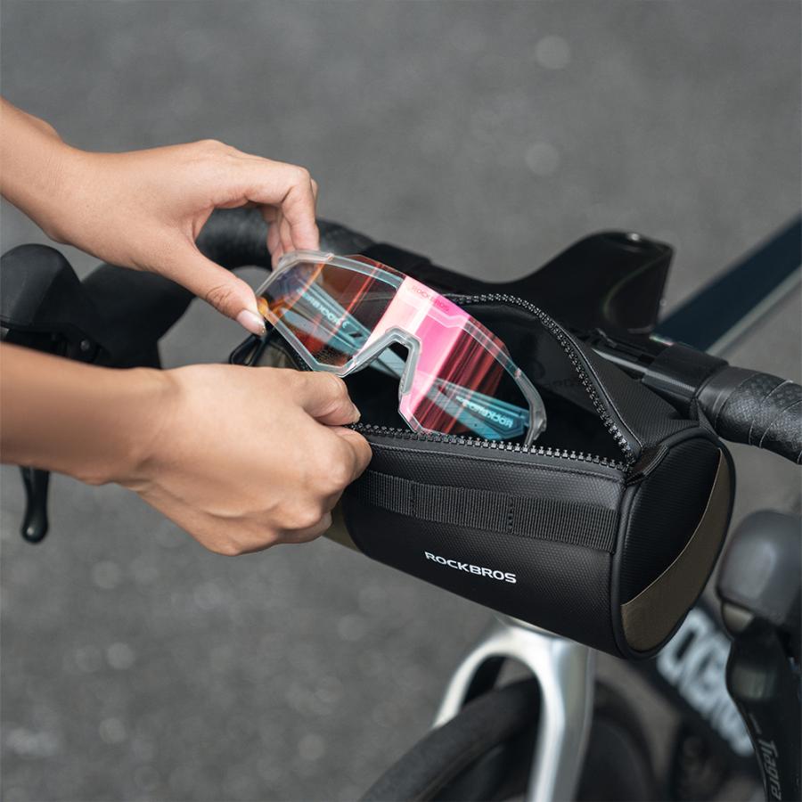ROCKBROS 自転車 フロントバッグ ハンドルバッグ 2way フロントポーチ