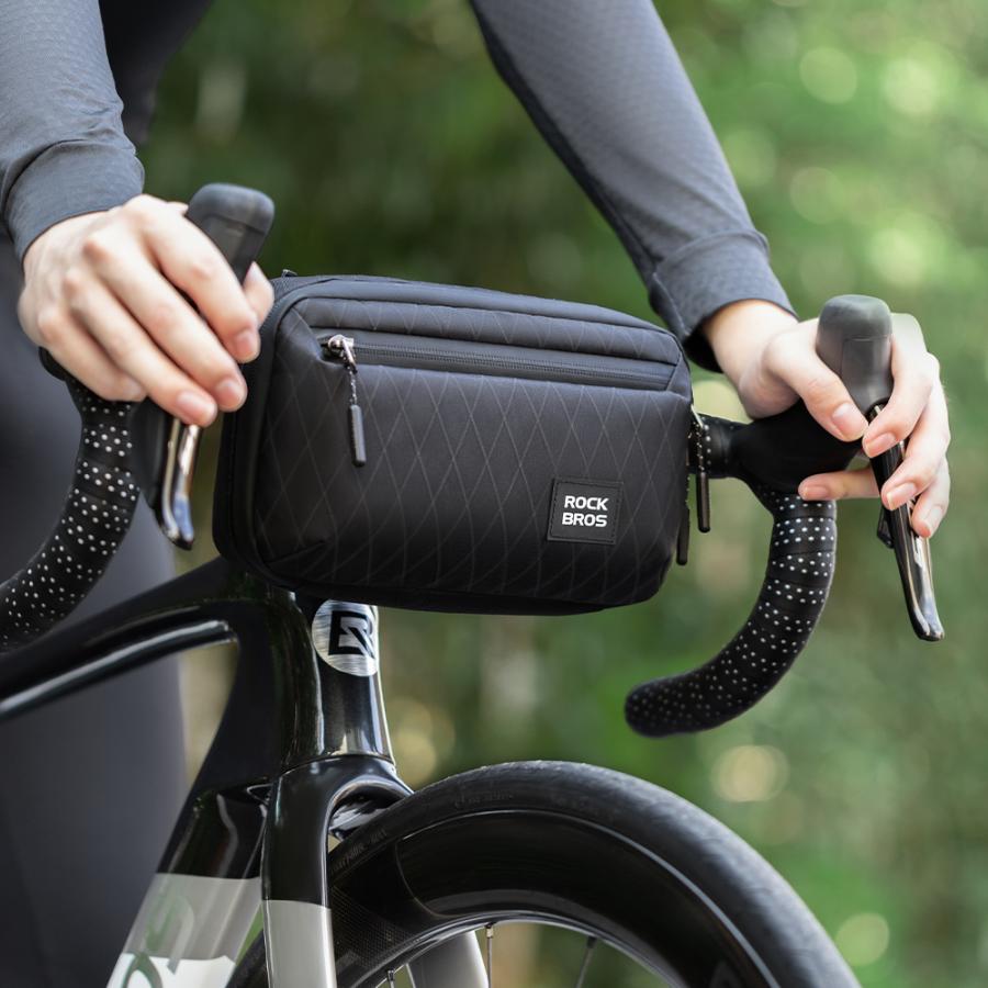 ROCKBROS 自転車 フロントバッグ ハンドルバッグ 2way ショルダー