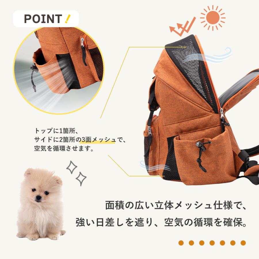 ペットキャリー リュック ペットリュック 自転車 犬 猫 メッシュ 大