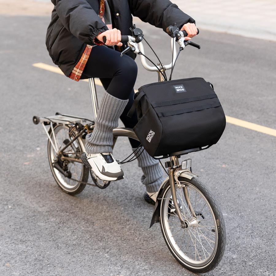 ROCKBROS フロントバッグ 自転車 カゴ バスケットバッグ 大容量 お
