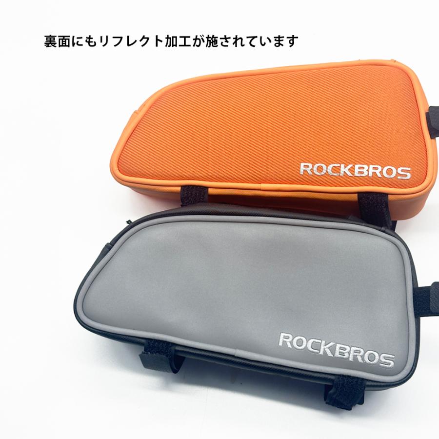 ROCKBROS 自転車 バッグ トップチューブ スリム フレームバッグ