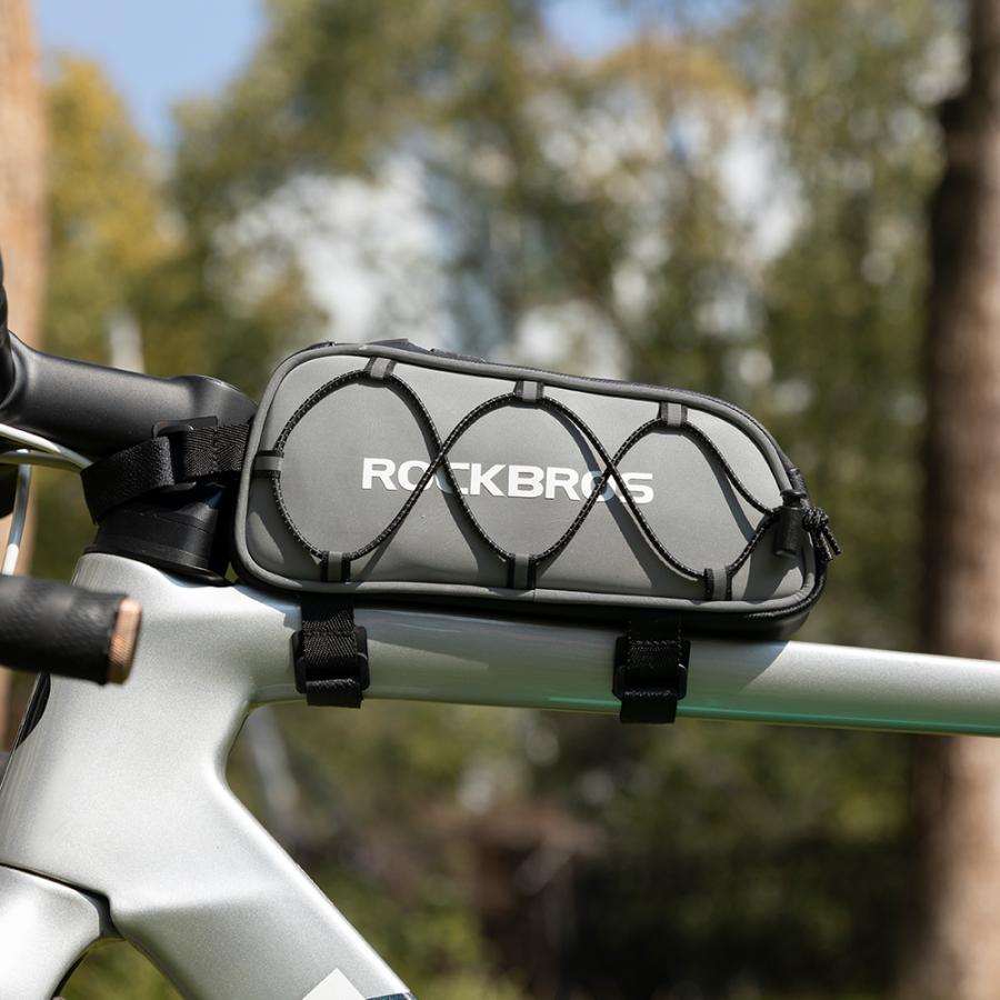 ROCKBROS 自転車 バッグ トップチューブ スリム フレームバッグ